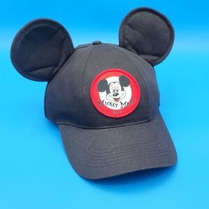 Vintage Mickey Mouse Club Snap Back Hat With Ears Walt Disney Made In USA Adult
